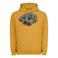 Pigment Peanut Butter classy but trashy racoon Urban Hoodie - NancyCooperArtShop