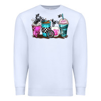 White motocross coffee cups Premium Sweatshirt - Zillion Design Studio