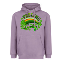 Lavender feeling lucky with rainbow Heavyweight Hoodie - RanaPortraitStore