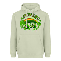 Matcha feeling lucky with rainbow Heavyweight Hoodie - RanaPortraitStore