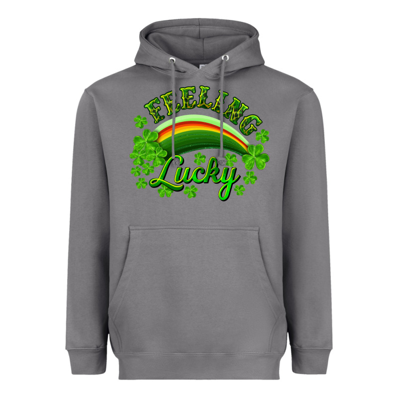 Feeling Lucky With Rainbow Heavyweight Hoodie by RanaPortraitStore | Teevron