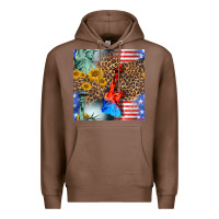 Chestnut statue of liberty american flag Premium Hoodie - BundleAndBundleShop