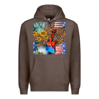 Coffee statue of liberty american flag Premium Hoodie - BundleAndBundleShop