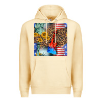 Pina Colada statue of liberty american flag Premium Hoodie - BundleAndBundleShop