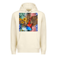 Sandshell statue of liberty american flag Premium Hoodie - BundleAndBundleShop