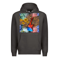 Smoke statue of liberty american flag Premium Hoodie - BundleAndBundleShop