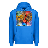True Royal statue of liberty american flag Premium Hoodie - BundleAndBundleShop