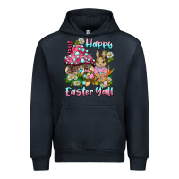 Navy happy easter y'all rabbit Urban Hoodie - BarkalooDesign