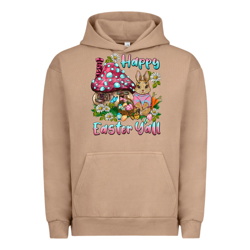 Happy Easter Y'all Rabbit Urban Hoodie by BarkalooDesign | Teevron