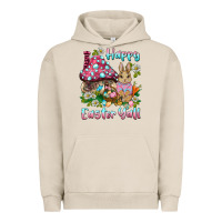 Pigment French Oak happy easter y'all rabbit Urban Hoodie - BarkalooDesign