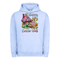 Pigment Grape Ice happy easter y'all rabbit Urban Hoodie - BarkalooDesign