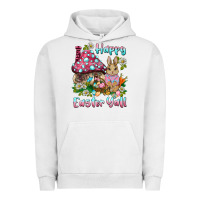 Pigment Lunar Rock happy easter y'all rabbit Urban Hoodie - BarkalooDesign