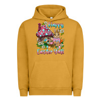 Pigment Peanut Butter happy easter y'all rabbit Urban Hoodie - BarkalooDesign
