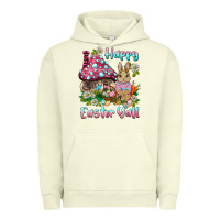 Pigment Pistachio happy easter y'all rabbit Urban Hoodie - BarkalooDesign