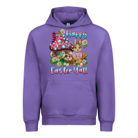 Tulip happy easter y'all rabbit Urban Hoodie - BarkalooDesign
