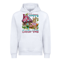 White happy easter y'all rabbit Urban Hoodie - BarkalooDesign
