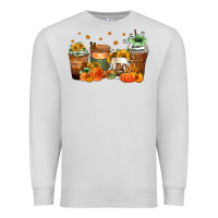 Dove Grey fall coffee cups Premium Sweatshirt - Zillion Design Studio