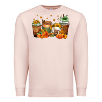 Pale Pink fall coffee cups Premium Sweatshirt - Zillion Design Studio