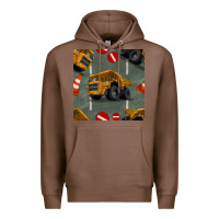 Chestnut dump truck seamles pattern Premium Hoodie - BundleAndBundleShop