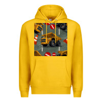 Lemon dump truck seamles pattern Premium Hoodie - BundleAndBundleShop