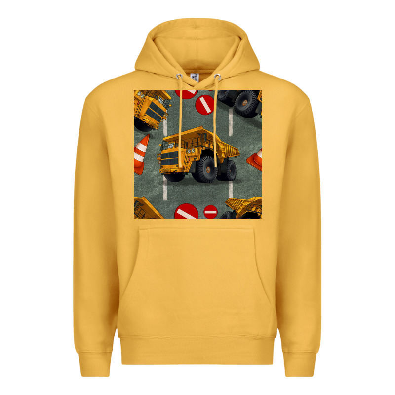Dump Truck Seamles Pattern Premium Hoodie by BundleAndBundleShop | Teevron