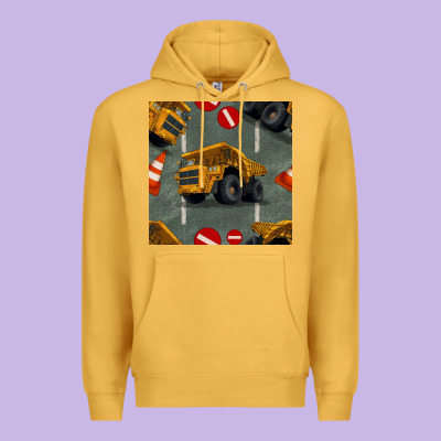 Dump Truck Seamles Pattern Premium Hoodie Designed By Bundleandbundleshop