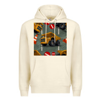 Sandshell dump truck seamles pattern Premium Hoodie - BundleAndBundleShop