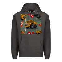 Smoke dump truck seamles pattern Premium Hoodie - BundleAndBundleShop