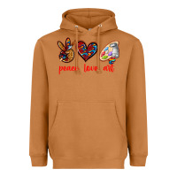 Meerkat peace love art Heavyweight Hoodie - texasbilliewilder