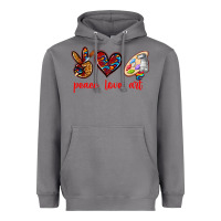 Peace Love Art Heavyweight Hoodie | Teevron