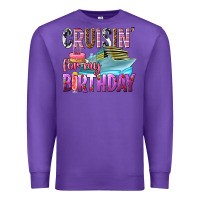 Purple Cruisin' for my birthday Premium Sweatshirt - texasbilliewilder