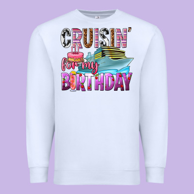 Cruisin' For My Birthday Premium Sweatshirt Designed By Texasbilliewilder