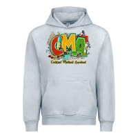 Heather Grey cma certified medical assistant juneteenth Urban Hoodie - NancyCooperArtShop