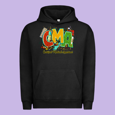 Cma Certified Medical Assistant Juneteenth Urban Hoodie Designed By Nancycooperartshop