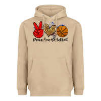 Mushroom peace love basketball Heavyweight Hoodie - Zillion Design Studio