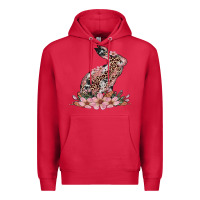 Cardinal bunny with blossom flower Premium Hoodie - Artiststas