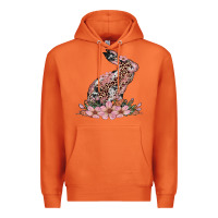 Carrot bunny with blossom flower Premium Hoodie - Artiststas