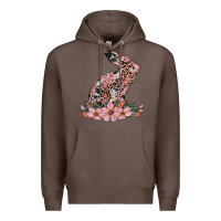 Coffee bunny with blossom flower Premium Hoodie - Artiststas