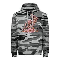 Slate Camo bunny with blossom flower Premium Hoodie - Artiststas