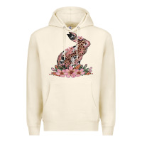 Tofu bunny with blossom flower Premium Hoodie - Artiststas