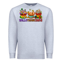 Heather Grey hallothanksmas cupcakes Premium Sweatshirt - texasbilliewilder