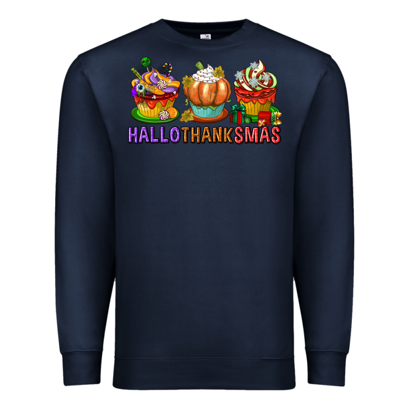 Hallothanksmas Cupcakes Premium Sweatshirt by texasbilliewilder | Teevron