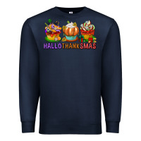 Navy hallothanksmas cupcakes Premium Sweatshirt - texasbilliewilder