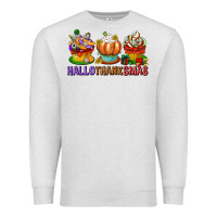 Oatmeal Heather hallothanksmas cupcakes Premium Sweatshirt - texasbilliewilder