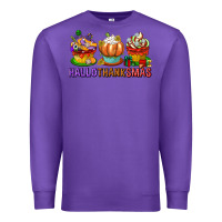 Purple hallothanksmas cupcakes Premium Sweatshirt - texasbilliewilder