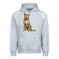 Heather Grey chinook dog Urban Hoodie - LillyAllenDesigns