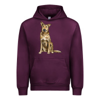 Mauve Wine chinook dog Urban Hoodie - LillyAllenDesigns