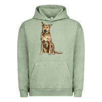 Pigment Oil Green chinook dog Urban Hoodie - LillyAllenDesigns