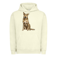 Pigment Pistachio chinook dog Urban Hoodie - LillyAllenDesigns