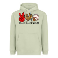 Matcha peace love baseball Heavyweight Hoodie - Zillion Design Studio